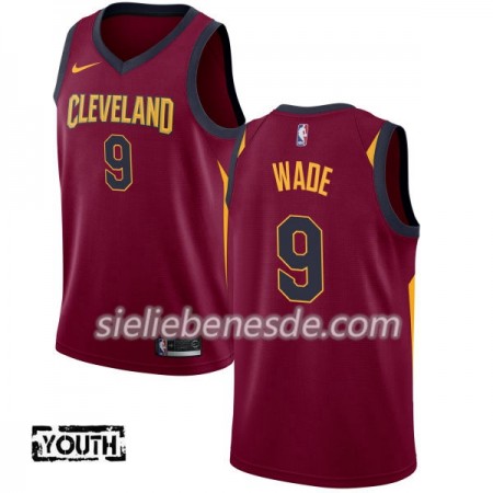 Kinder NBA Cleveland Cavaliers Trikot Dwyane Wade 9 Nike 2017-18 Maroon Swingman
